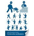 Construction professions vector image