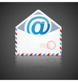 Open envelope with email vector image