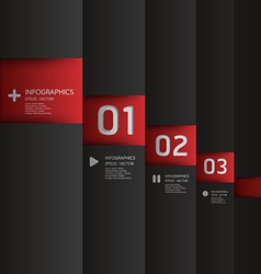 Modern Design template used for number banner vector image