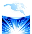 Blue planet - business template vector image