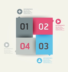 Modern Design template used for number banner vector image