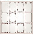 Borders Frames Art Nouveau Style vector image
