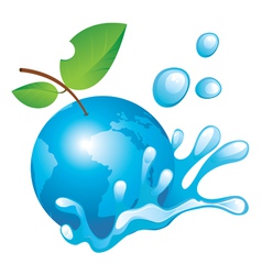 Eco aple vector image