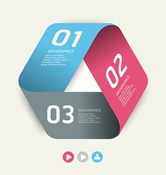 Modern Design template used for number banner vector image