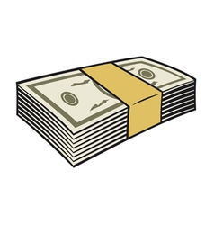 Stack of money vector image