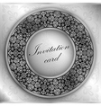 Silver invitation vector image