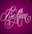 BE MINE hand lettering vector image