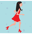 Young girl vector image