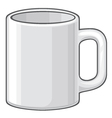 Coffee mug - white cup vector image