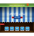 Canopy product display vector image