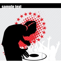 Club dj vector image