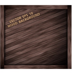 Wooden box texture vector image