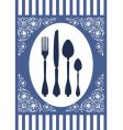 Menu card design vector image