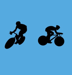 Bicyclist collection vector image