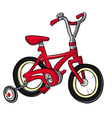 Red bike vector image