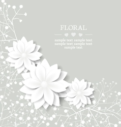 Floral background vector image
