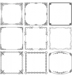 Elegant frames vector image