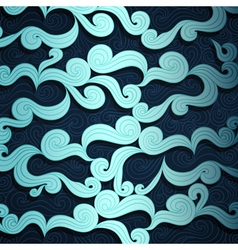 Swirly Sea Background vector image