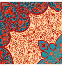 Floral arabesque background vector image
