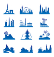 World travel destinations World travel destinations vector image