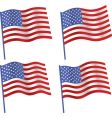 American flag vector image