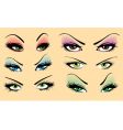 Beautiful makeup vector image