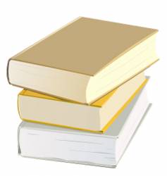 Stack of books vector image