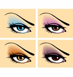 Beautiful makeup vector image