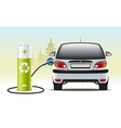Electric car recharges vector image