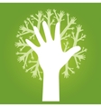 Hands tree vector image