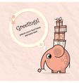 Greeting card vector image