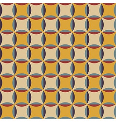 Geometrical pattern in retro colors vector image