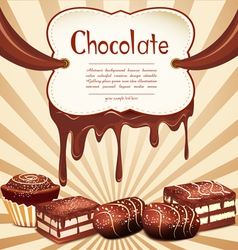 Chocolate candy vector image