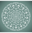 Ornamental Round Lace Pattern vector image