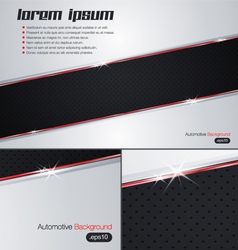 Leather Chrome Automotive background vector image