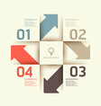 Modern Design template used for number banner vector image