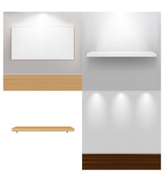 Interior elements vector image