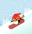 Snowboarding vector image