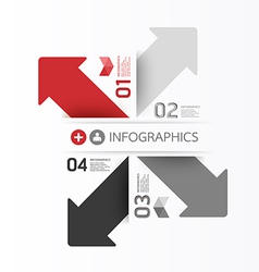 Modern Design template used for number banner vector image