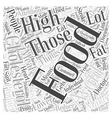 Lower Cholesterol Food to Avoid Word Cloud Concept Lower Cholesterol Food to Avoid Word Cloud Concept vector image
