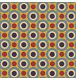 Geometrical pattern in retro colors vector image