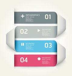 Modern Design template used for number banner vector image