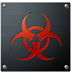 Biohazard sign vector image
