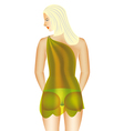 Woman under a fabric Woman under a fabric vector image
