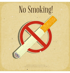 The Sign No Smoking vector image