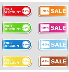 Discount Labels vector image