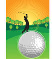 Golf Playing vector image