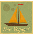 Old Fashioned Travel Card vector image