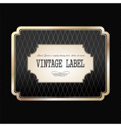 Vintage golden label Vintage golden label vector image
