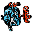 Tattoo fish vector image